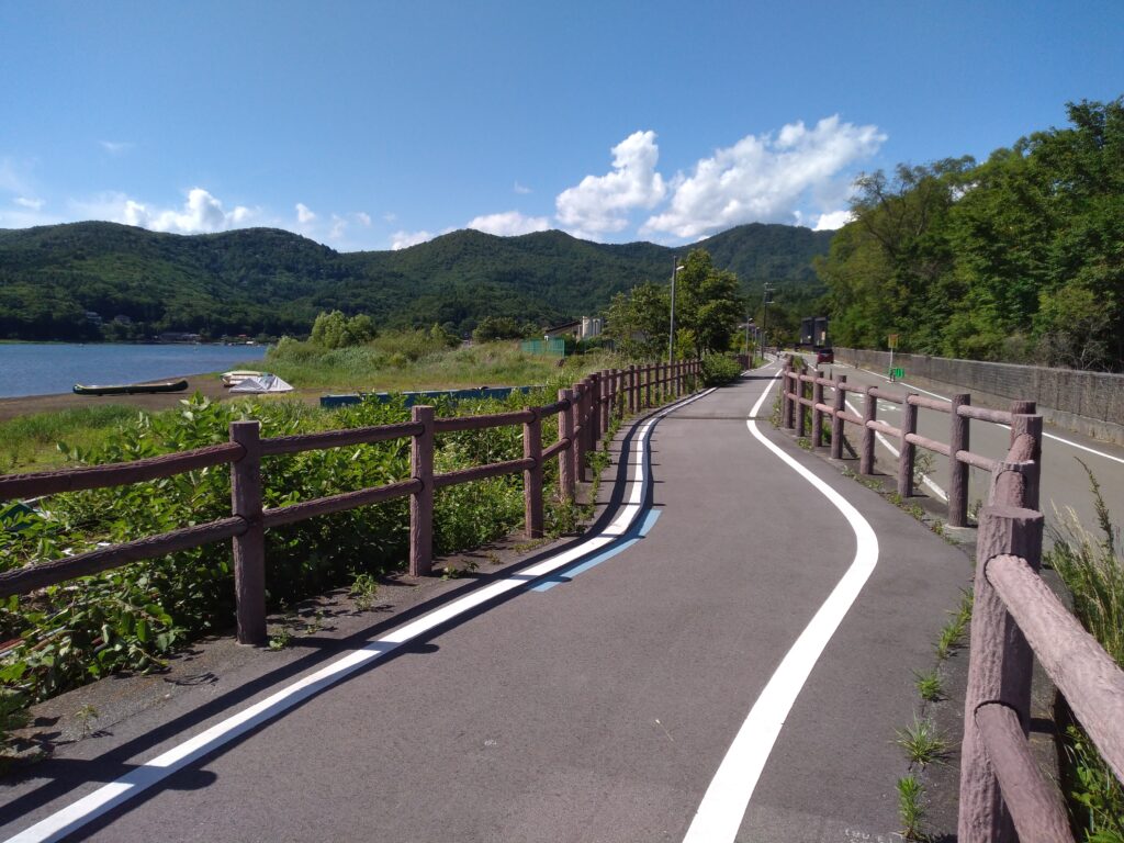 山梨県道715号富士吉田山中湖自転車道線（山中湖サイクリングロード）