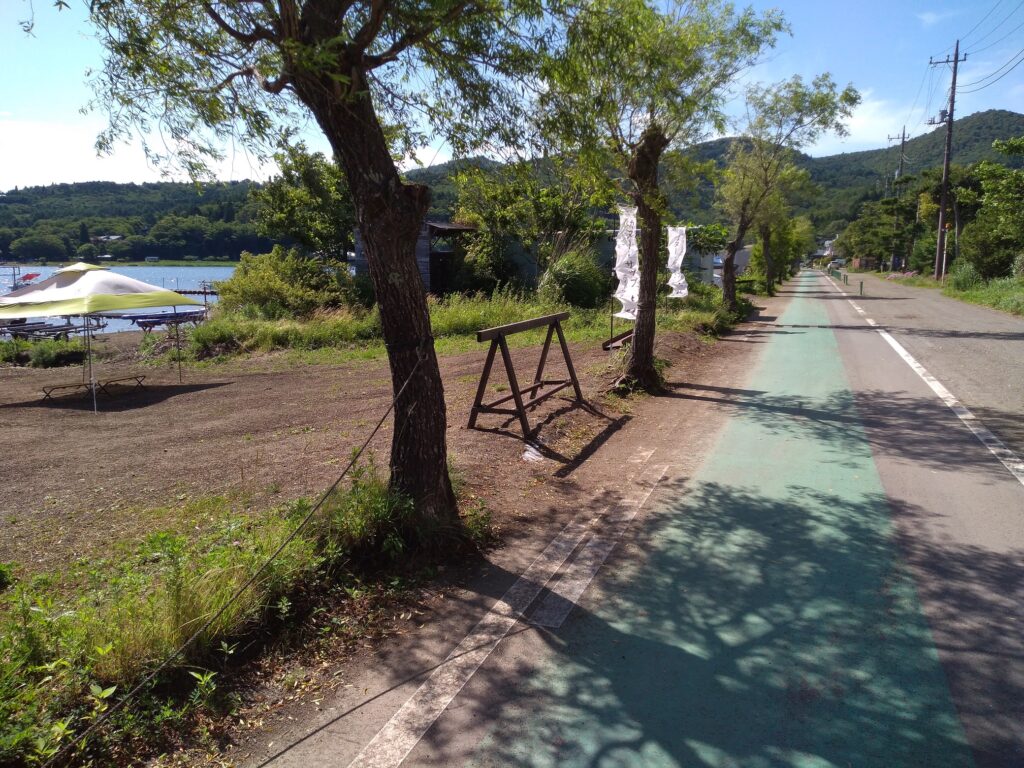 山梨県道715号富士吉田山中湖自転車道線（山中湖サイクリングロード）