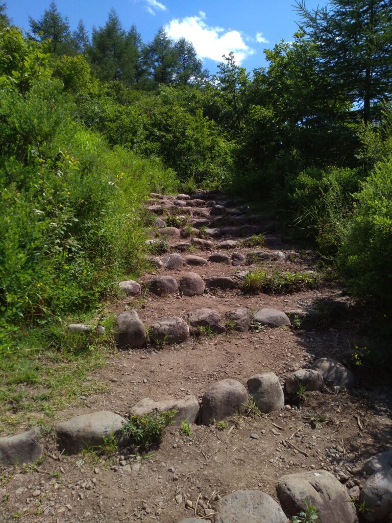 13時47分飯盛山登山道入口