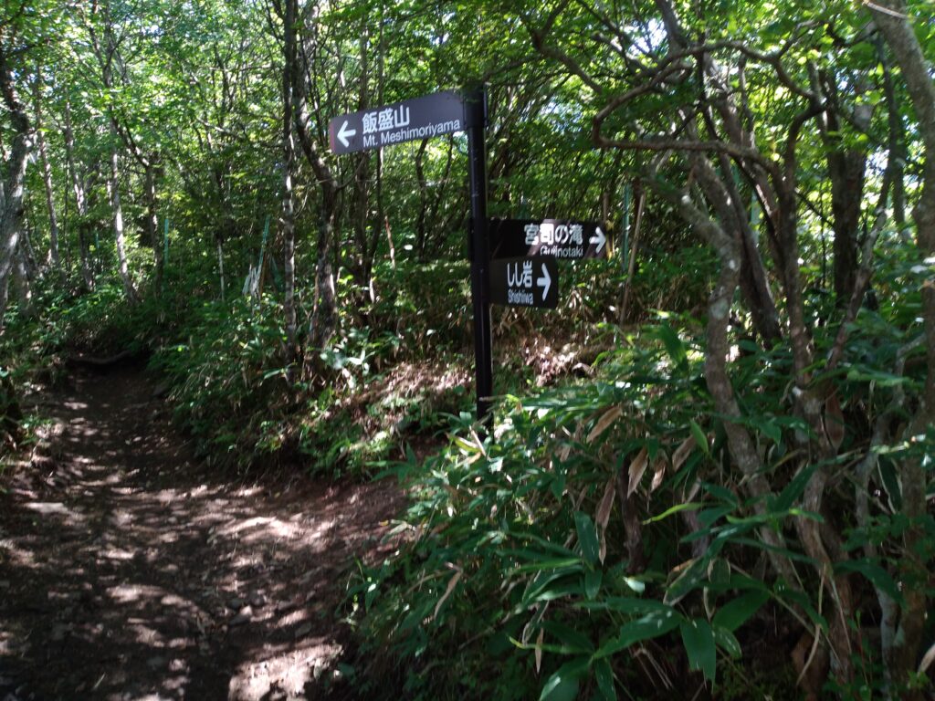 14時08分飯盛山登山道