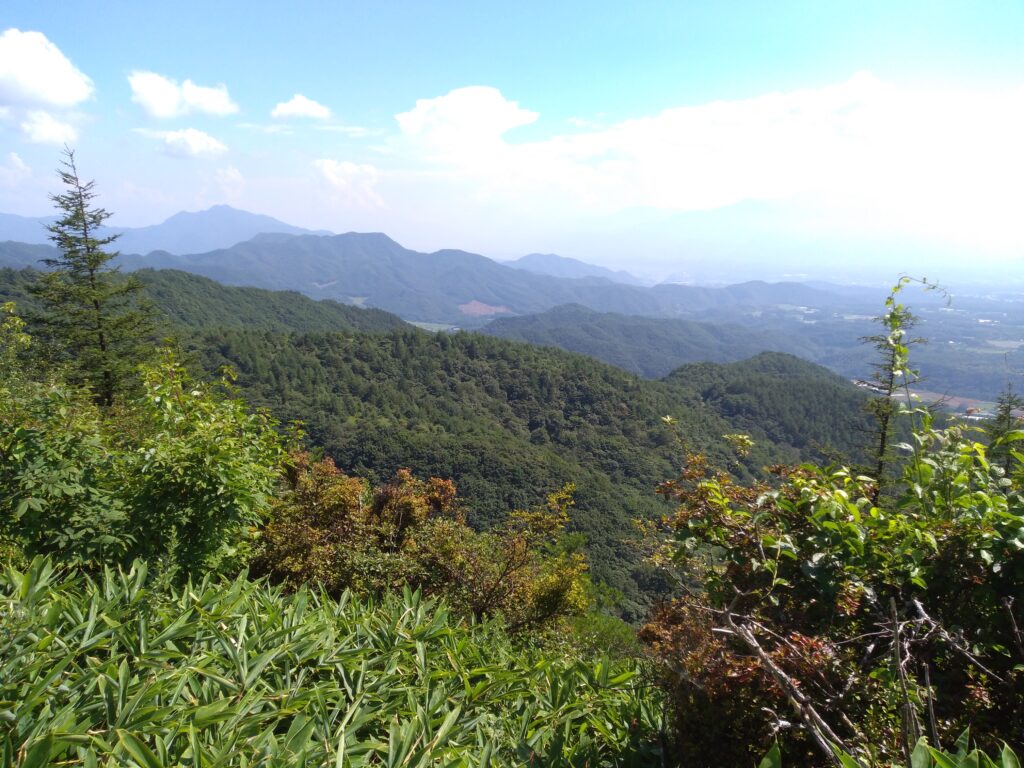 14時33分飯盛山登山道