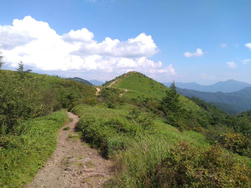 14時43分飯盛山登山道