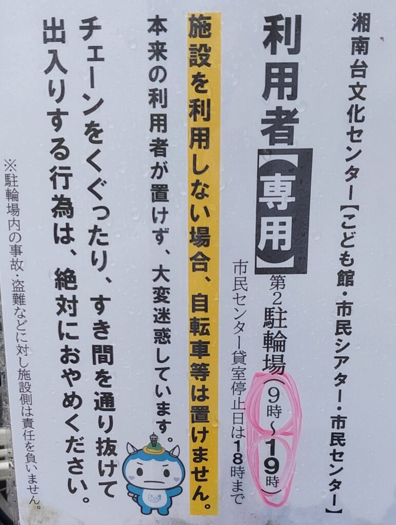 湘南台文化センターの案内看板の写真2